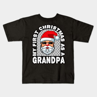 First Christmas Grandpa Santa Claus Family Kids T-Shirt